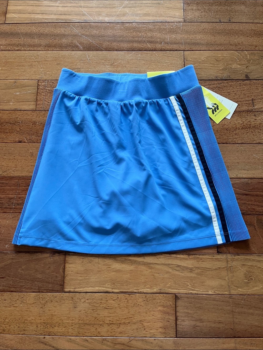 All In Motion Pleated A-Line Skort with Side Stripes NWT